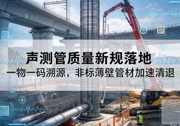 于田声测管质量新规落地，一物一码溯源，非标薄壁管材加速清退
